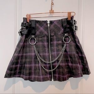 Killstar - Nancy pleated mini skirt - S